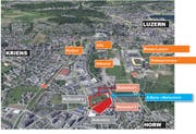 Übersicht über das Mattenhof Areal. (Bild: Grafik PD)