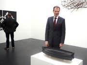 Das Werk «Schiff» des Künstlers Andi Rieser – ein patiniertes Messingobjekt aus dem Jahre 2017 – ist derzeit im Luzerner Kunstmuseum ausgestellt. (Bild: PD)