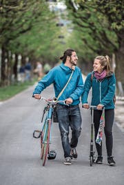 Für Velos gilt am Nationalquai ein Fahrverbot. (Bild: Nadia Schärli (Luzern, 4. April 2017))
