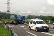 Die Kantonspolizei Uri organisiert die Begleitung der Schwertransporte für die ganze Zentralschweiz. (Bild: Kantonspolizei Uri)