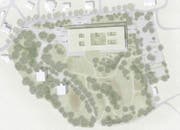 Der Eingangsbereich des Spitals wird im Nordwesten liegen. Im Süden soll der heutige Bau einem öffentlichen Park weichen. (Bild: Visualisierung: PD)
