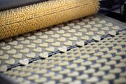 Ein Blick in die Guetzli-Produktion bei der Hug AG in Malters. (Bild: Pius Amrein / Neue LZ)