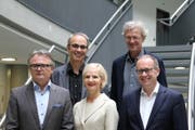 Der Luzerner Stadtrat für die Amtsperiode 2016 - 2020 (von links): Stefan Roth (CVP), Beat Züsli (SP), Manuela Jost (GLP), Adrian Borgula (Grüne) und Martin Merki (FDP). (Bild: Ramona Geiger / Neue LZ)