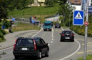 Die Aegeristrasse in Zug. (Bild Martin Heimann/Neue ZZ)