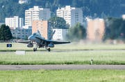 Der Flugplatz in Emmen. (Bild: Keystone/ Christian Beutler)