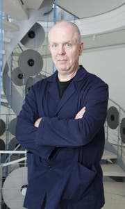 Composer in residence und Schlagzeuger Fritz Hauser. (Bild: Stefan Kaiser (6. Juni 2013, Zug))