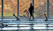 Morgentraining des Schwimmklubs Luzern im Hallenbad Allmend. Bild: Nadia Schärli (Luzern, 5. 11. 2015)