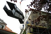 Der Hexenturm in Sarnen bekommt eine neue Aussentreppe. (Bild Corinne Glanzmann/Neue LZ)