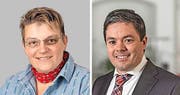 Treten in Beckenried gegeneinaner an: Philipp Murer und Theres Gander. (Bild: FISCHLIN ROBERT)