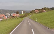 Die Schwarzenbergstrasse zwischen Malters und Schwarzenberg. (Bild: Google Maps)