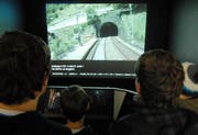Kinder in einem der Bahnsimulatoren. (Bild Photopress/Verkehrshaus/Stefan Waefler)