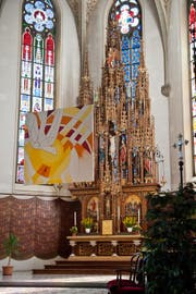 Die Kirche Escholzmatt, ein Zuhause für barocke Figuren. (Bild Boris Bürgisser)