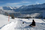 Die Schlittler erobern Lungern-Schönbüel: Seit dieser Saison laufen die Skilifte nicht mehr. (Bild: Christoph Riebli / Neue OZ)
