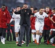 Erfolgreich: Milan-Trainer Gennaro Gattuso. (Bild: Angelo Carconi/EPA (Rom, 28. Februar 2018))