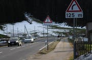 Blick auf die Strasse beim Schüpfheimer Längacher. (Bild: pd)