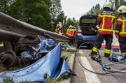 Die Spuren zeugen von einem massiven Aufprall. (Bild: PD / FFZ)