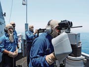 Marinesoldaten Katars bei einem Manöver mit Verbündeten der US-Marine vor einer Woche. (Bild: Karim Jaafar/AFP)