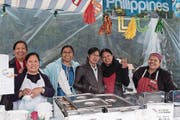 Nicht nur Kulinarisches, auch Reisetipps gab’s bei den philippinischen Köchinnen. (Bild: Christian H. Hildebrand (Zug, 9. September 2017))