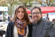 Bettina Kiedl, Leiterin von «youngCaritas», und Hans Farman, Präsident des Vereins Perspective Association. (Bild: PD)