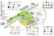 Übersichtsplan der Genfer Palexpo-Hallen. (Bild: PD)