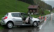Die Unfallstelle in Unteriberg. (Bild Kapo Schwyz)