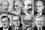 Die acht Bundesräte aus den Zentralschweizer Kantonen. (Bild: Archiv Neue LZ)