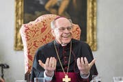 Vitus Huonder (75) im Gespräch mit unserer Zeitung am Bischofssitz in Chur. (Bild: Michel Canonica (3. Mai 2017))