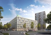 Mattenhof: So könnte das Areal in Luzern Süd künftig aussehen. (Bild: Visualisierung PD)