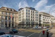 So sieht die neue Fassade am Schweizerhofquai aus. (Bild: Visualisierung Studio 12 / Andreas Rigert + Patrik Bisang Architekten AG)