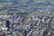 Blick auf die Stadt Zug