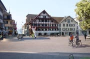 So soll der Hauptplatz Küssnacht dereinst aussehen. (Bild: Visualisierung PD)