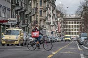 Blick auf die neugestaltete Sempacherstrasse in der Luzerner Neustadt. (Bild Pius Amrein)