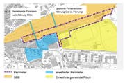 So sieht der gemeinsame Plan der Gemeinde Risch und der SBB für den Bahnhof Rotkreuz aus. (Bild: PD)