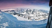 Blick vom Rothorn auf das Dorf Sörenberg. (Bild: PD / Matthias Nutt)
