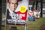 In Österreich tobt der Wahlkampf um das Amt des Bundespräsidenten. Bild: Michel Canonica