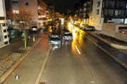 Die Unfallstelle an der Seestrasse. (Bild: Kapo Nidwalden)