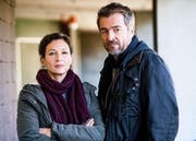 Delia Mayer als Liz Ritschard und Stefan Gubser als Reto Flückiger. (Bild: SRF/Daniel Winkler)