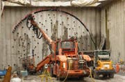 Der Tunnelanstich der Südumfahrung Küssnacht hat am Mittwoch stattgefunden. (Bild: pd)