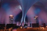 Einblick in das futuristische Innere der Ark Nova in Tokio. (Bild: Lucerne Festival/Ark Nova)
