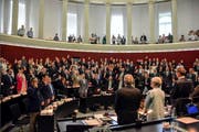 Der neu vereidigte Kantonsrat (Bild) ist in der Mehrheit für die Geheimhaltung der Berichte zu Administrativuntersuchungen. (Bild: PD)