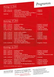 Das Programm (Bild: zvg)