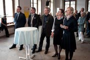 Sie Kandidieren fürs Luzerner Stadtpräsidium: v.l: Marc César Welti, Stefan Roth, Adrian Borgula, Ursula Stämmer und Manuela Jost. (Bild: Dominik Wunderli/Neue LZ)