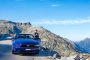 Mit seinem Ford Mustang: Robert Gottschalk aus Hagendorn. Bild: PD