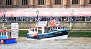 «Fischen für den Austritt»: Auf der Themse in London werben Fischer für den Austritt Grossbritanniens aus der Europäischen Union. (Bild: EPA/Facundo Arrizabalaga)