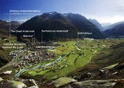 Das Titelbild der Studie zeigt auf, welche Infrastrukturen für die Entwicklung von Andermatt und des Resorts berücksichtigt wurden. (Bild: PD)