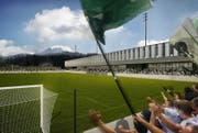 So soll das neue Stadion des SC Kriens aussehen. (Bild: Visualisierung: PD)