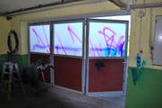 Weitere Verschmutzungen durch Farbsprays in Weggis. (Bild: Luzerner Polizei)