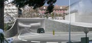 Stadttunnel-Ausfahrt in Richtung Ägeri. (Bild: Visualisierung PD)