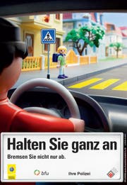 Die Verkehrssicherheitskampagne 2013: «Halt, bevor's knallt» (Bild: PD)