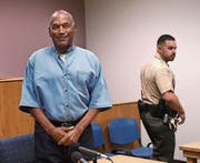 O. J. Simpson bei der Anhörung im Gefängnis in Lovelock. (Bild: Jason Bean/EPA (20. Juli 2017))
